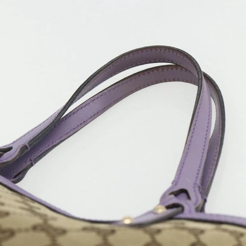 GUCCI GG Canvas Tote Bag Beige Gold 269878 Auth ka541 - Picture 9 of 16
